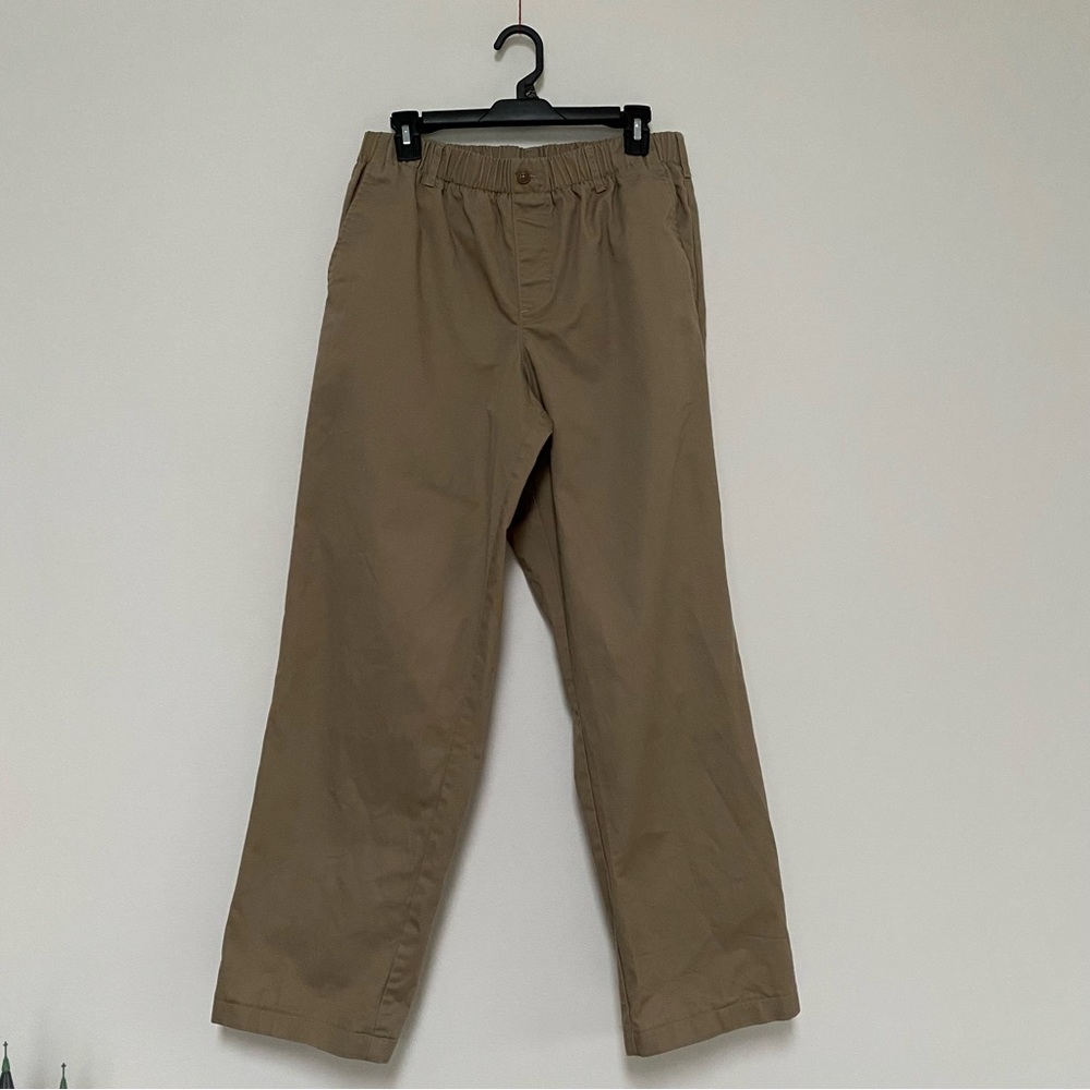 Lands’ End Mens Khaki Chino Pants Size 35 Beige